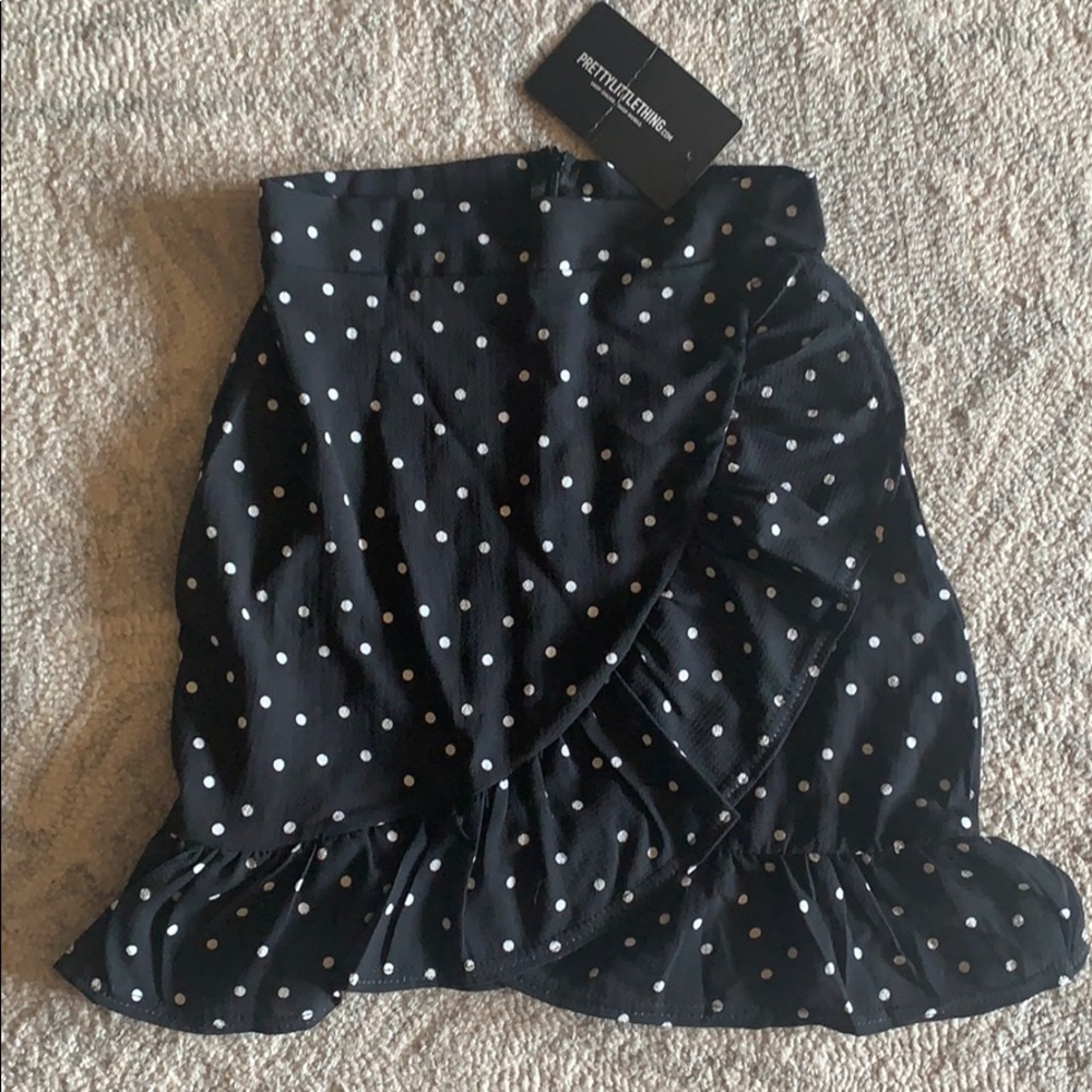 Black and White Polka Dot skirt